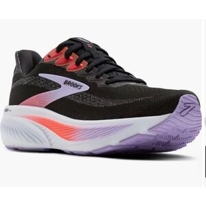 Brooks Women's Ghost 17 running shoes black/purple/coral colorway athletic 9M